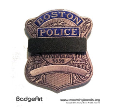 Mourning Band Magnetic Badge Covers Bar for Cloth Badges