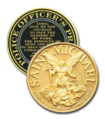 Saint Michael Challenge Coin with Prayer