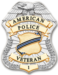 American Police Veteran Badge for Retired Law Enforcement Officers