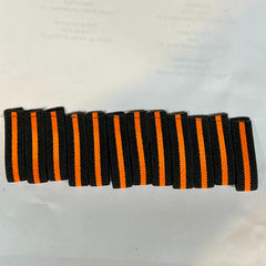 The Stop Gun Violence Wear Orange Awareness / Thin Orange Line Mourning Bands with a thin orange line mourning band 1/2". Band reverses to an all-black mourning band. Public safety officers are wearing thin orange line badge shrouds to raise awareness of gun violence in the community and among police officers, firefighters, Emergency Medical Services and others. Join us in the champagne to Stop Gun Violence. Badges not included.